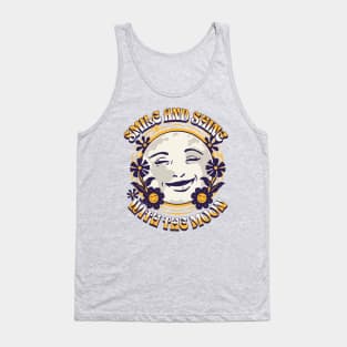 Smile and shine with the moon Tank Top